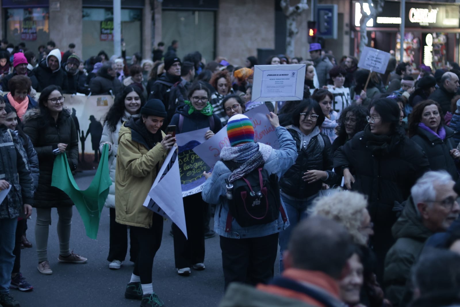 La manifestación del 8M en Salamanca, en imágenes