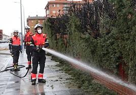 Bomberos de Salamanca apagan el fuego
