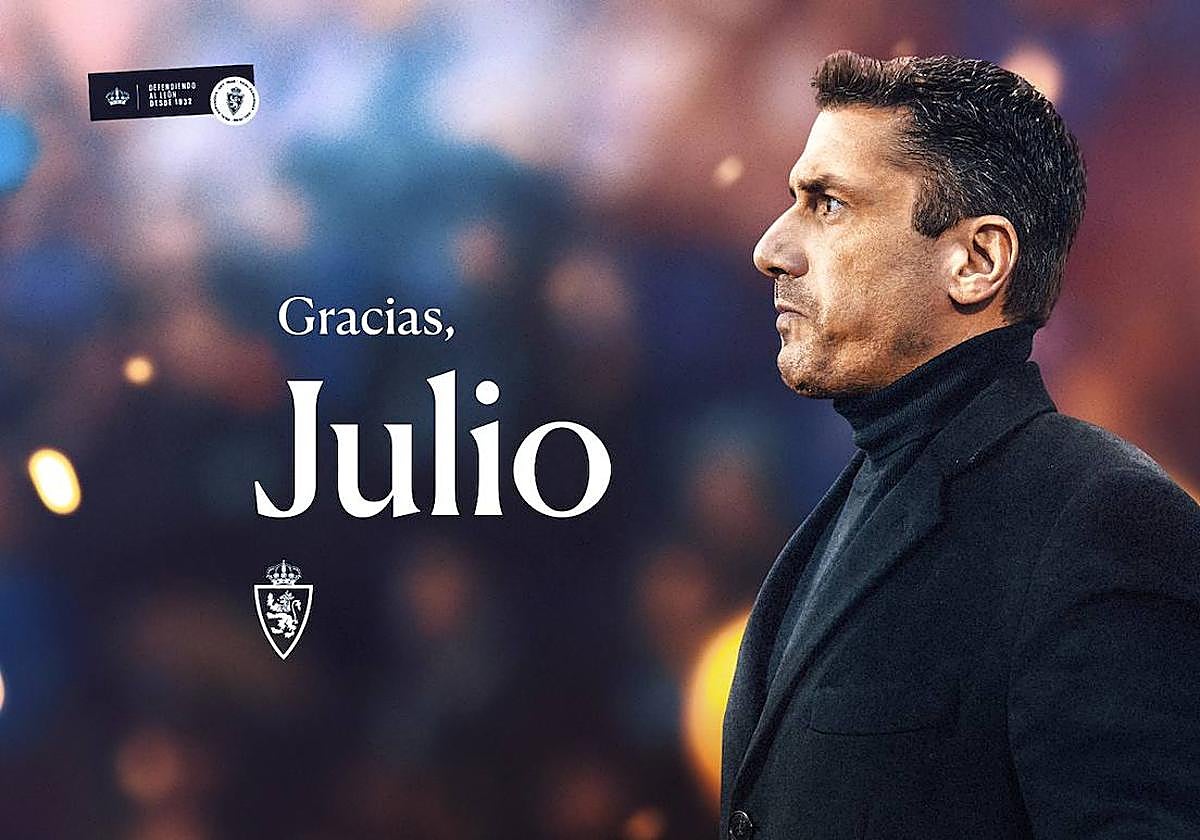 El Real Zaragoza despide al técnico salmantino Julio Velázquez