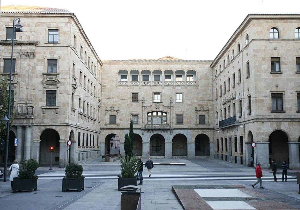 Plaza de la Constitución de Salamanca, donde se produjeron los hechos.