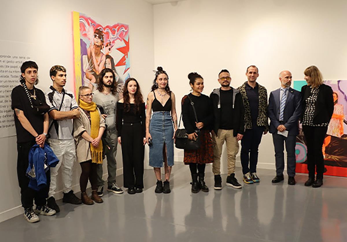 Acto inaugural de 'Salaseis' en la Facultad de Bellas Artes de la Universidad de Salamanca.