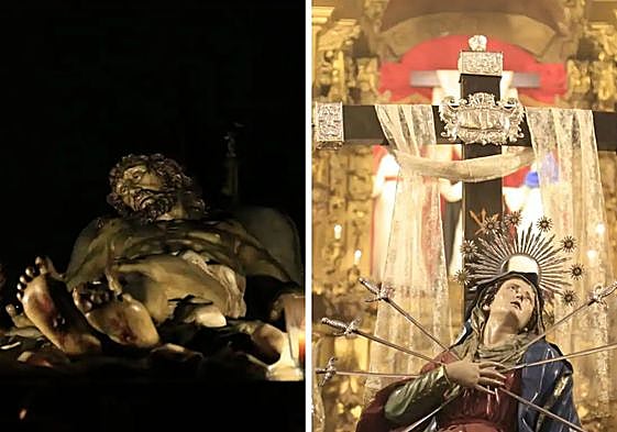 Santísimo Cristo de la Liberación y la Virgen de los Dolores.