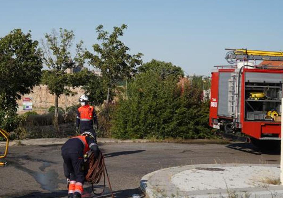 Imagen de archivo de un incendio.