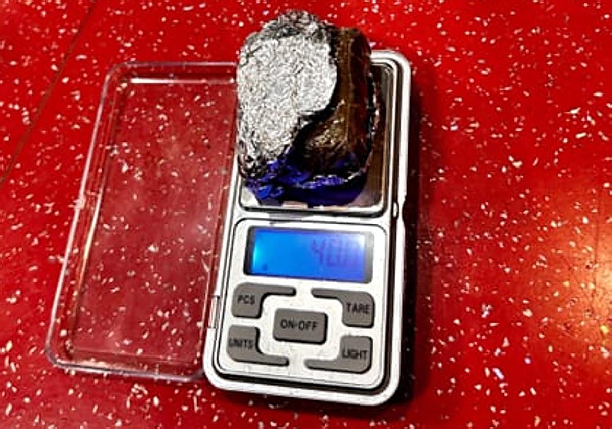 Imagen facilitada por la Policía Nacional de la cantidad de hachís incautada.