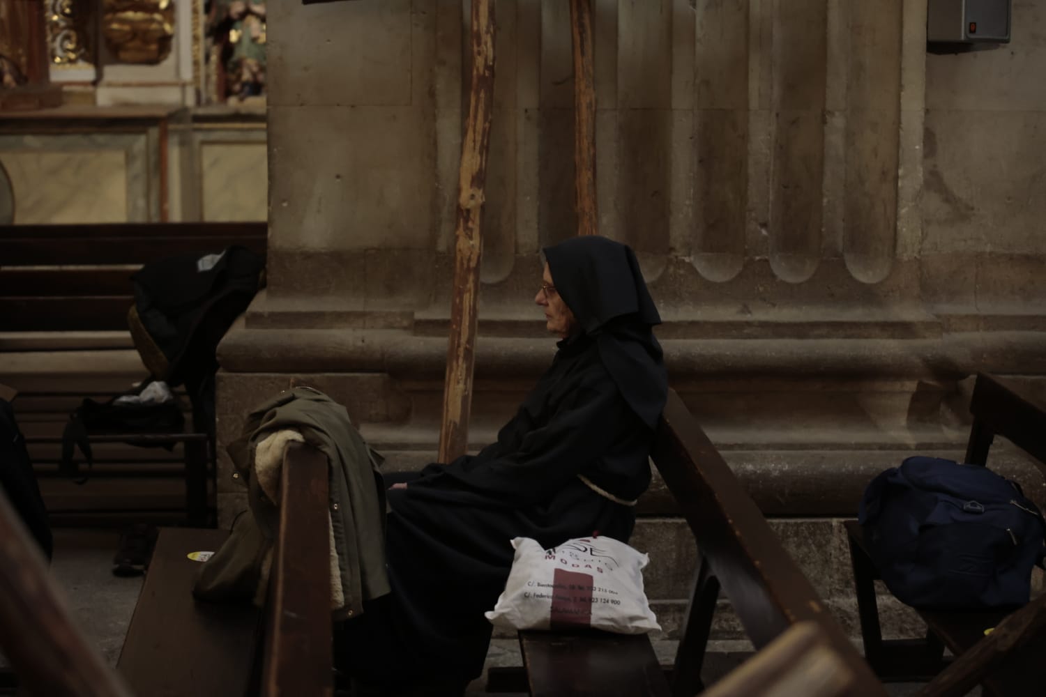 El Santísimo Cristo de la Luz procesiona dentro de la Clerecía tras la cancelación