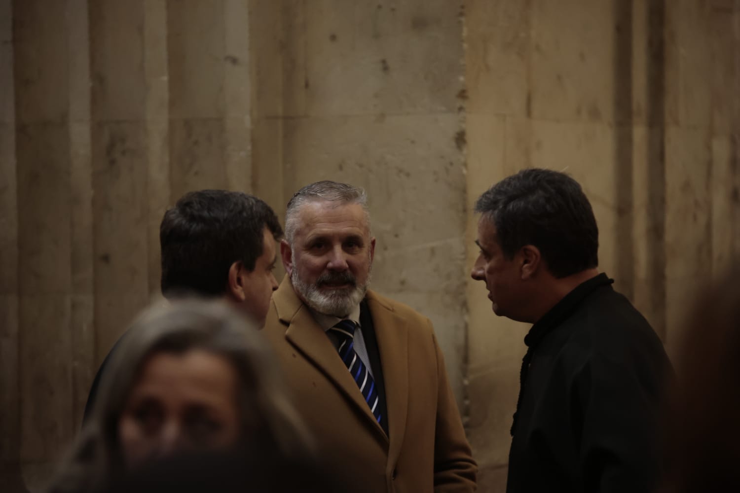 El Santísimo Cristo de la Luz procesiona dentro de la Clerecía tras la cancelación