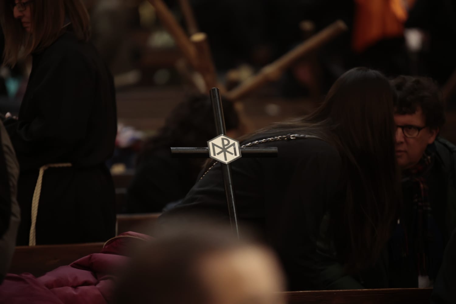 El Santísimo Cristo de la Luz procesiona dentro de la Clerecía tras la cancelación