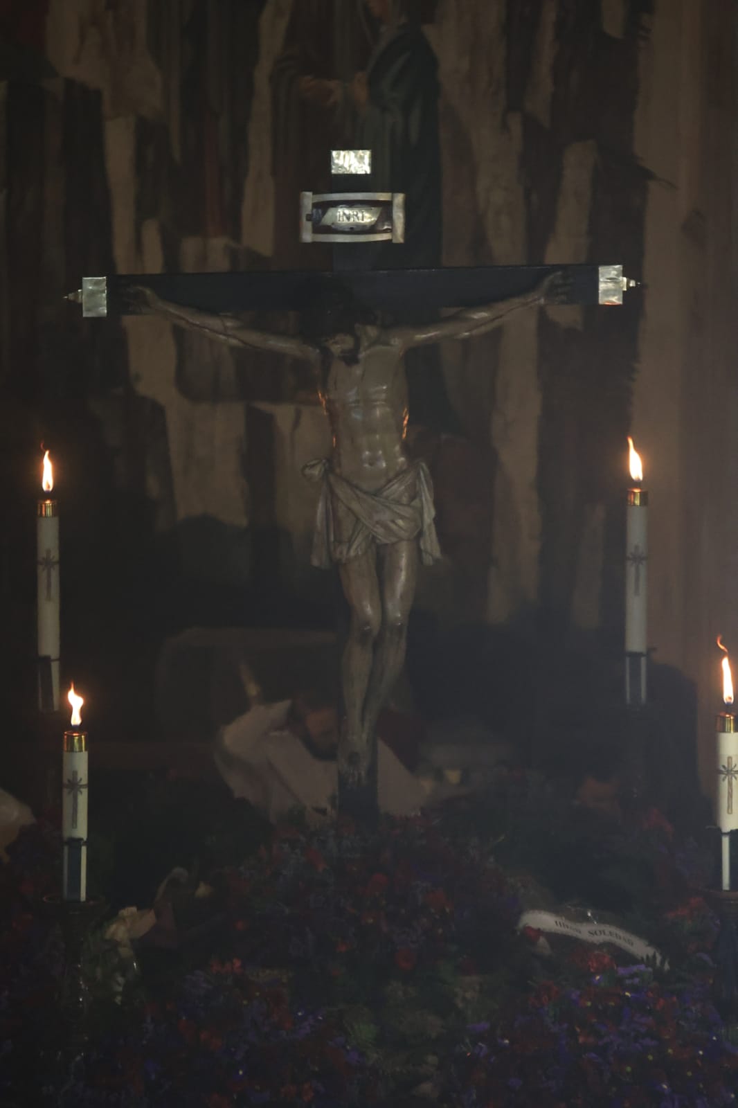El Cristo del Amor y de la Paz, sexta víctima del temporal