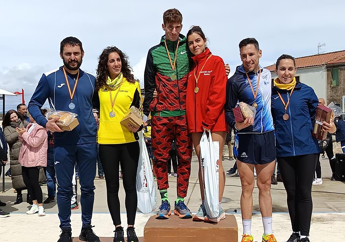 Podios de la carrera.