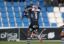 Slavy celebra el gol de penalti conseguido este sábado