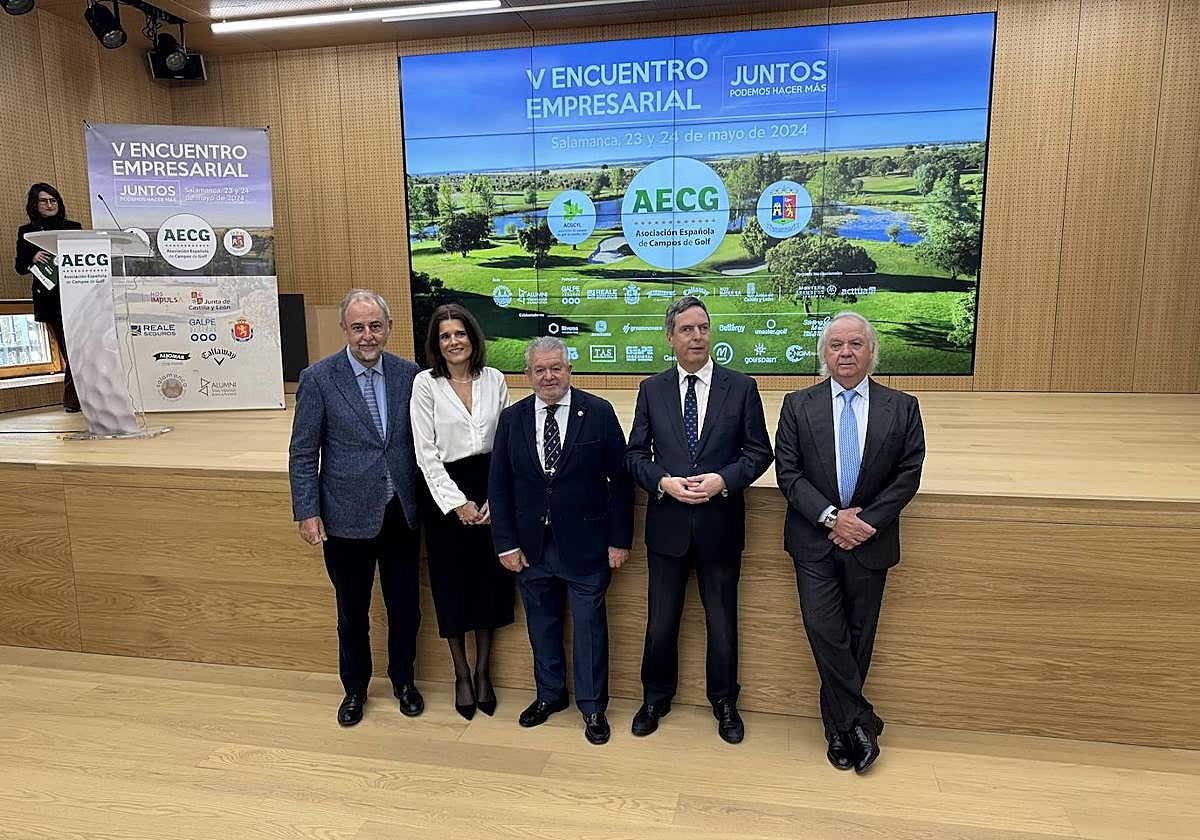Presentacion del Encuentro Empresarial en Salamanca de la Asociación Española de Campos de Golf.