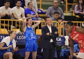 Nacho Martínez, durante la victoria de este sábado ante el Lugo