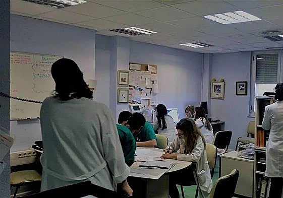 Médicos MIR en el Hospital de Salamanca.