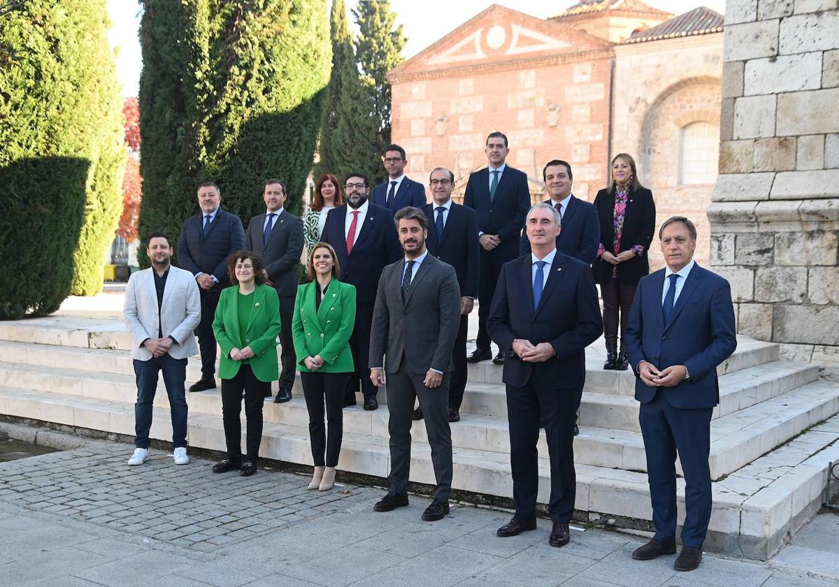 Carlos García Carbayo junto al resto de alcaldes del Grupo de Ciudades Patrimonio de la Humanidad de España.
