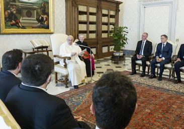 El alcalde de Salamanca, en una recepción privada con el Papa