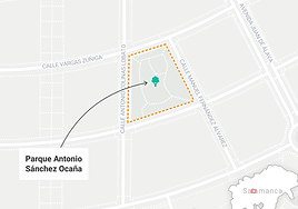 Sorprendido llevándose la arena de un parque de Salamanca en varios sacos