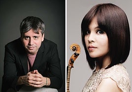 El pianista Francisco Fierro y a violinista Jiyoon Lee
