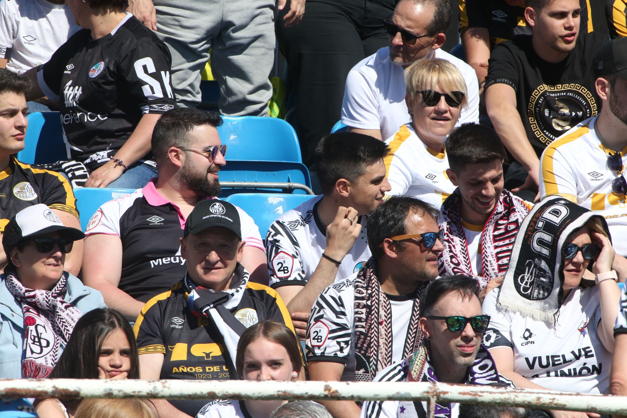 La afición del Salamanca CF UDS se dejan sentir en Tordesillas