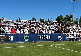 La afición del Salamanca CF UDS se dejan sentir en Tordesillas