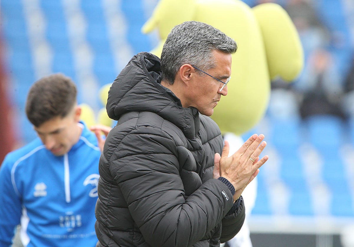 Dani Ponz, este sábado en el partido ante el Sabadell