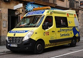 Foto de archivo de una ambulancia del Sacyl