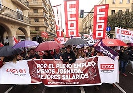 Marcha en Salamanca por el Día Internacional de los Trabajadores