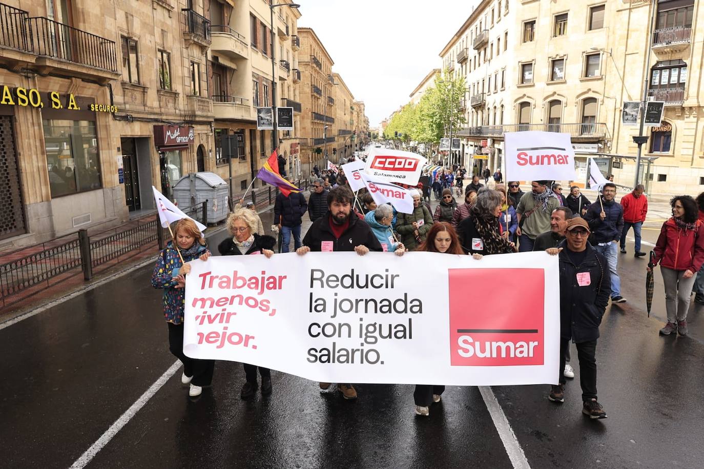 Salamanca marcha por el Día Internacional de los Trabajadores