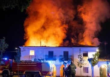 Los vecinos de Ciudad Rodrigo denuncian la falta de efectivos tras el incendio en Águeda