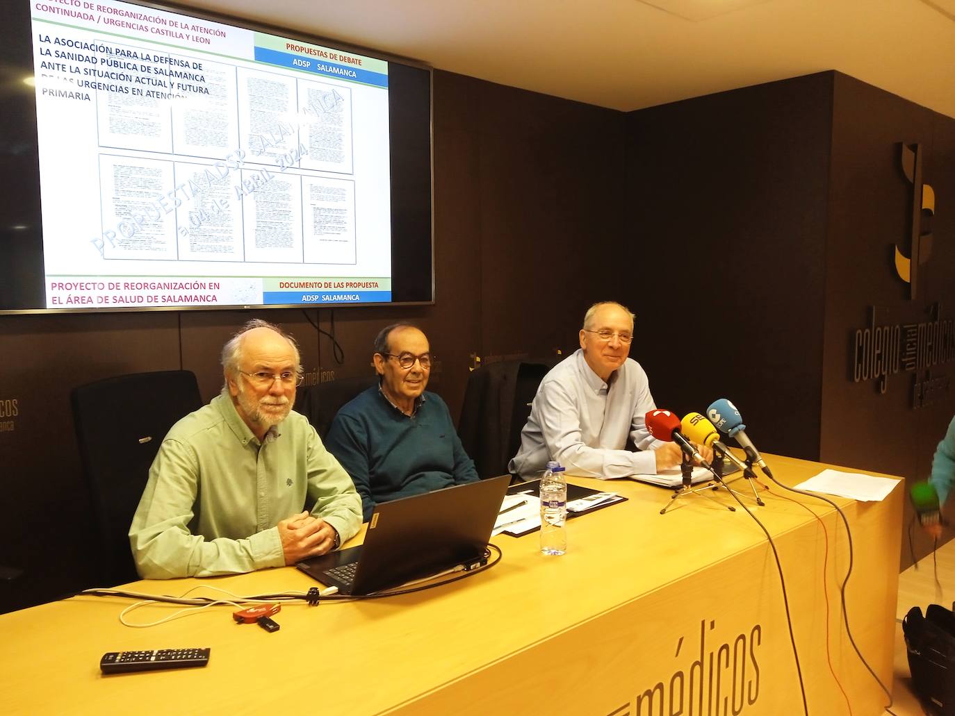 Generoso Gómez, José Manuel Fernández y Emilio Ramos.