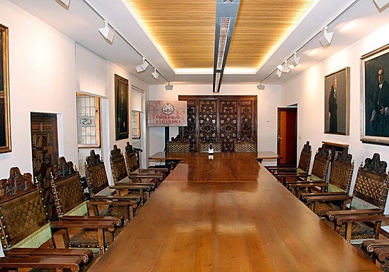 Salón de retratos del Rectorado de la Universidad de Salamanca.
