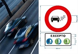 La señal que regulará el tráfico en la ZBE de Salamanca.