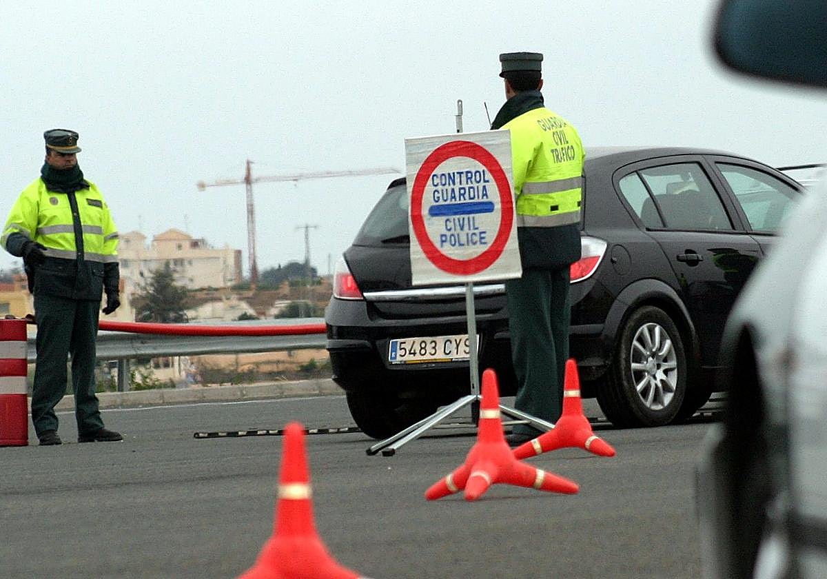 Control de la Guardia Civil.
