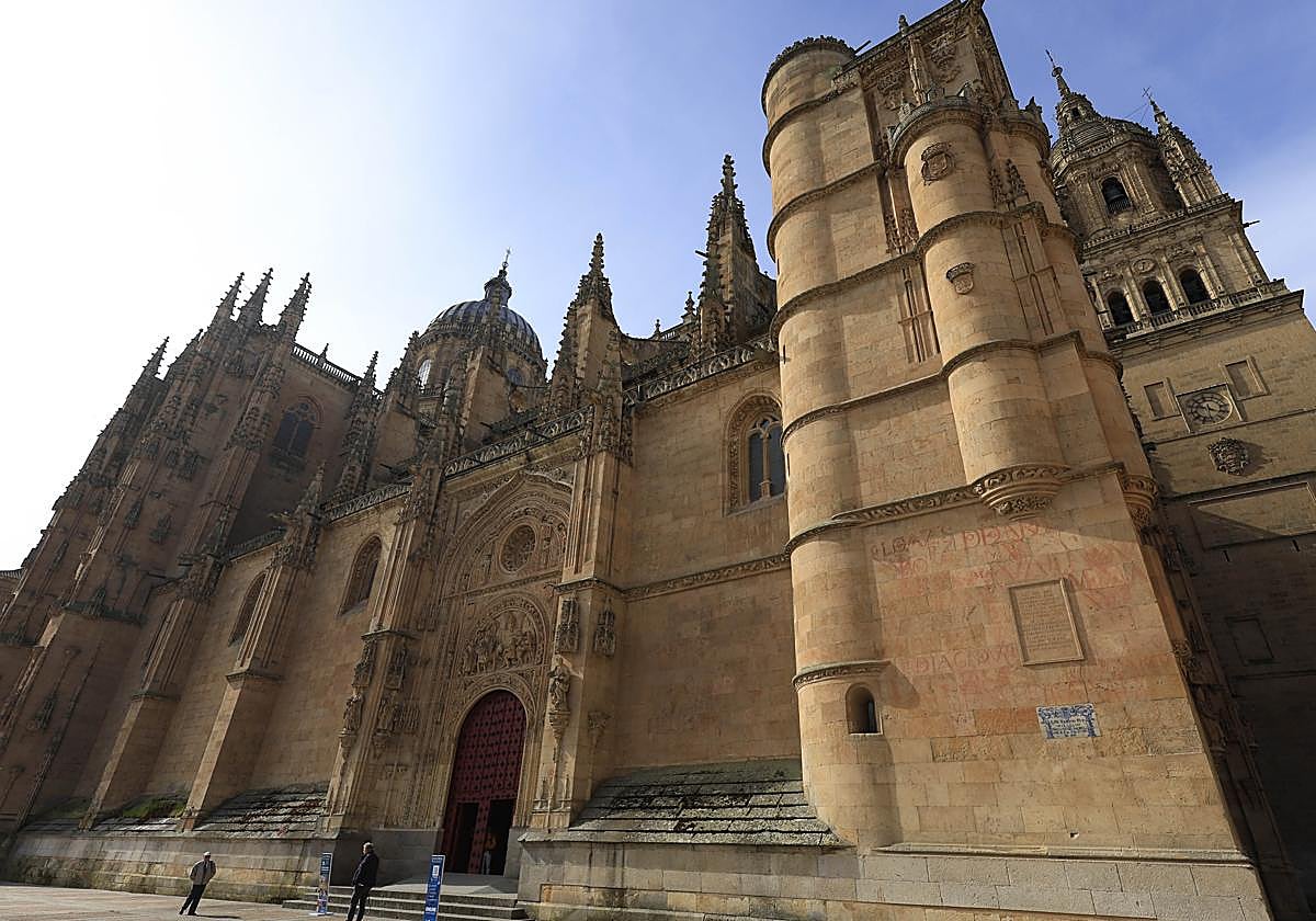 Vista de la catedral de Salamanca.