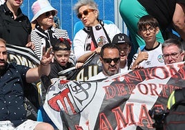 La afición blanquinegra se desplazó en gran número a Tordesillas