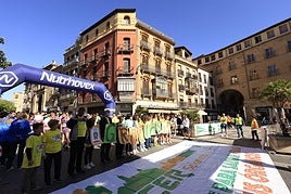 Pasos por la donación en la X Carrera Alcer de Salamanca