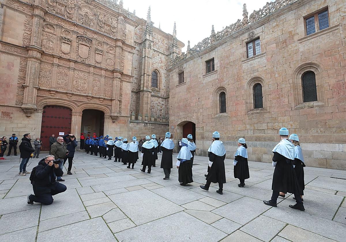 Doctores de la USAL, en un acto solemne.