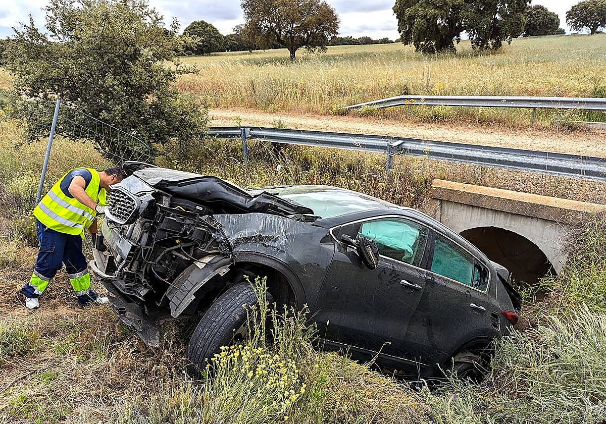 Accidente en la A-62, Fuente de San Esteban.