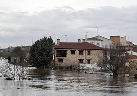 Imágenes de archivo de inundaciones en la provincia de Salamanca.