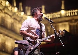 Huecco, durante su actuación en Salamanca