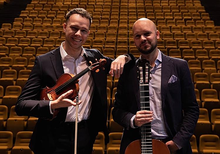 Los hermanos Luis y Eduardo Inestal.