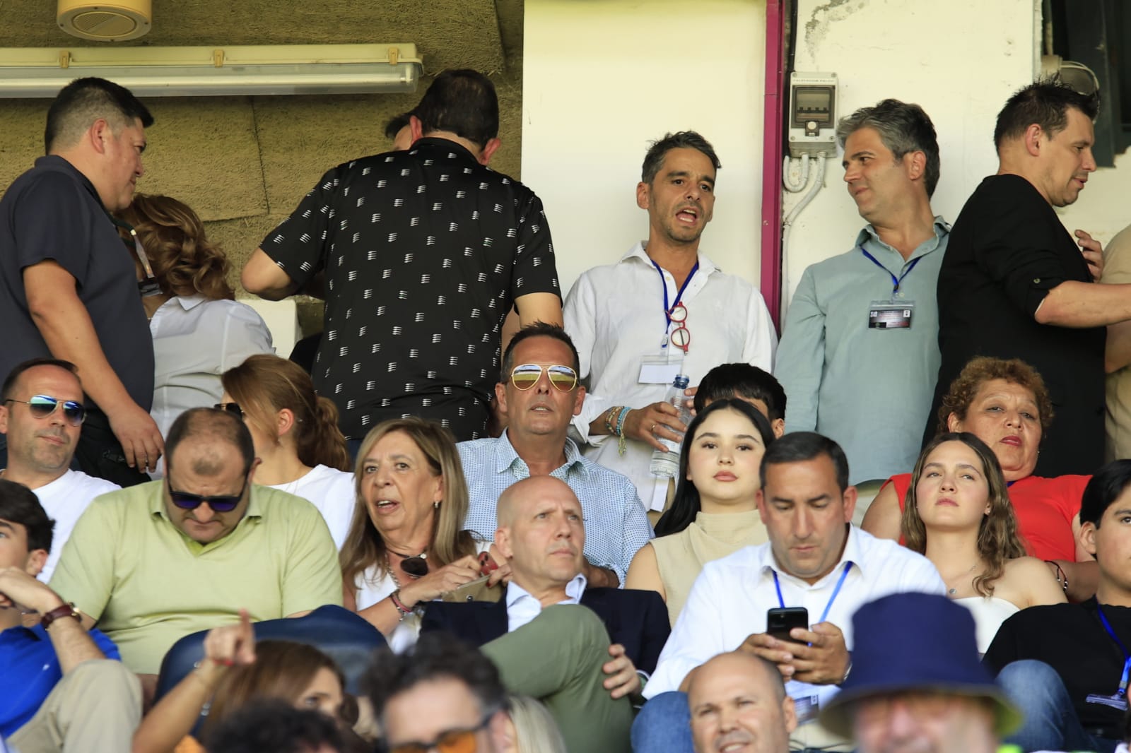 El palco del Helmántico, repleto