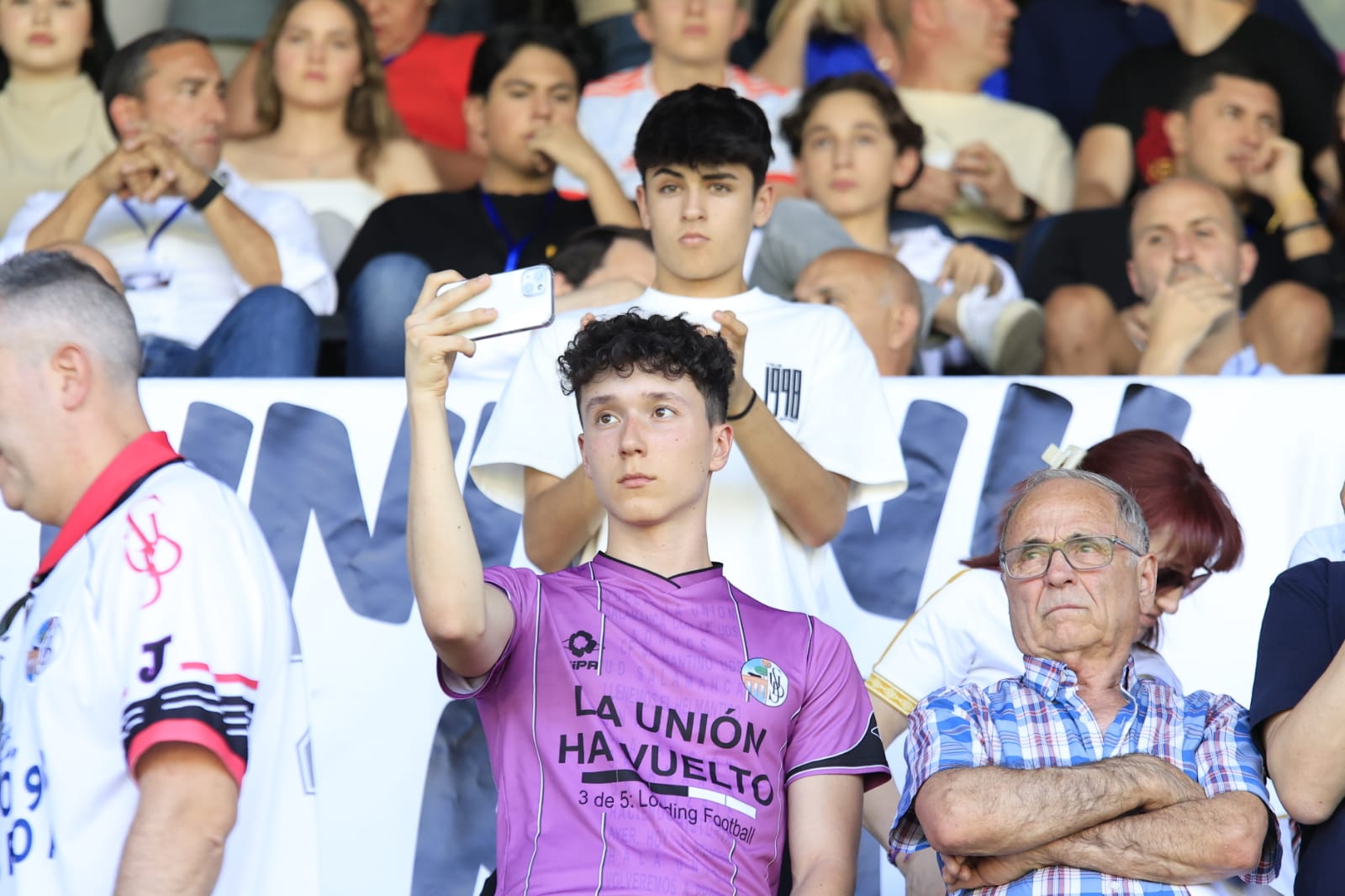 El palco del Helmántico, repleto