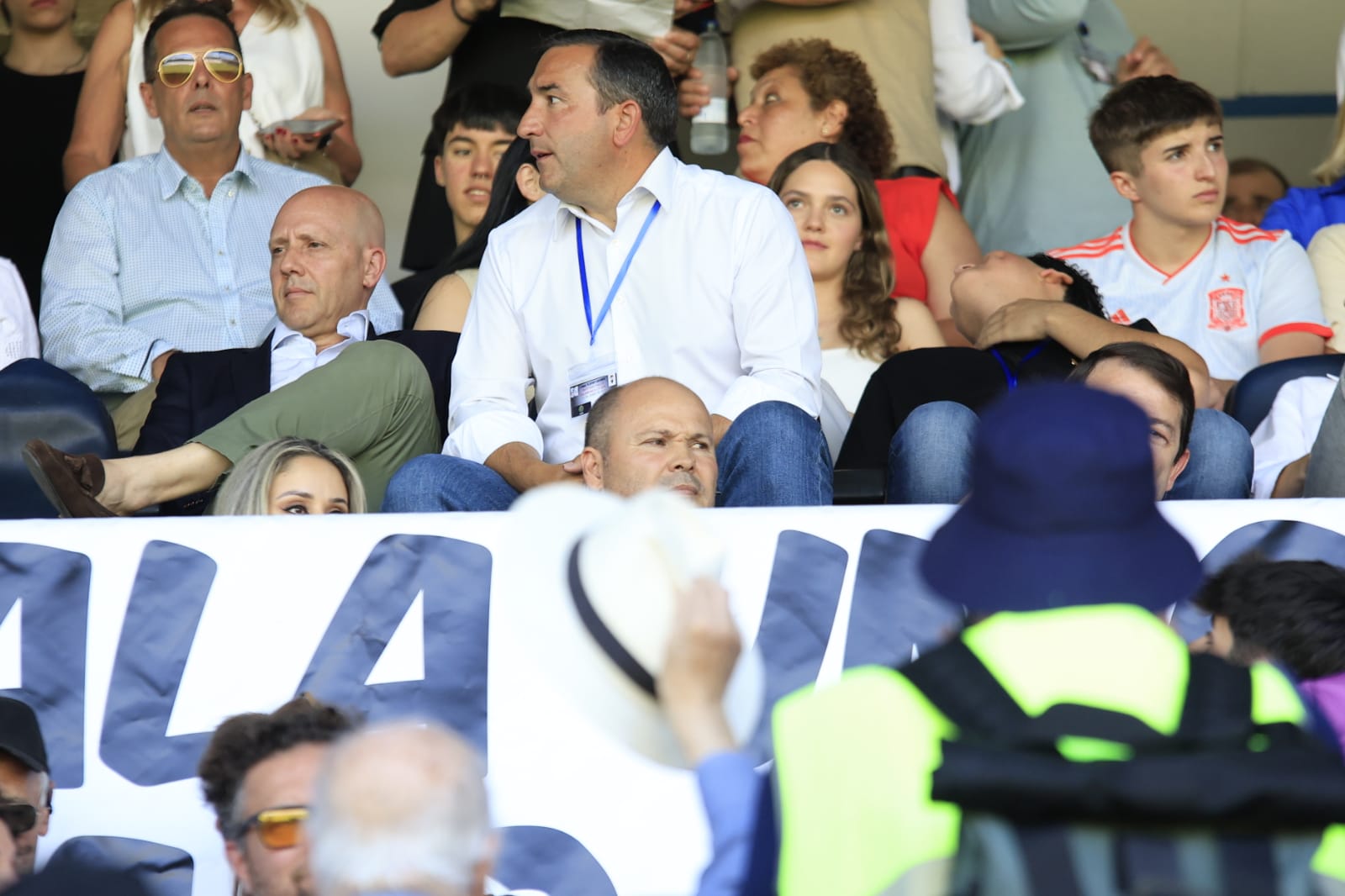 El palco del Helmántico, repleto