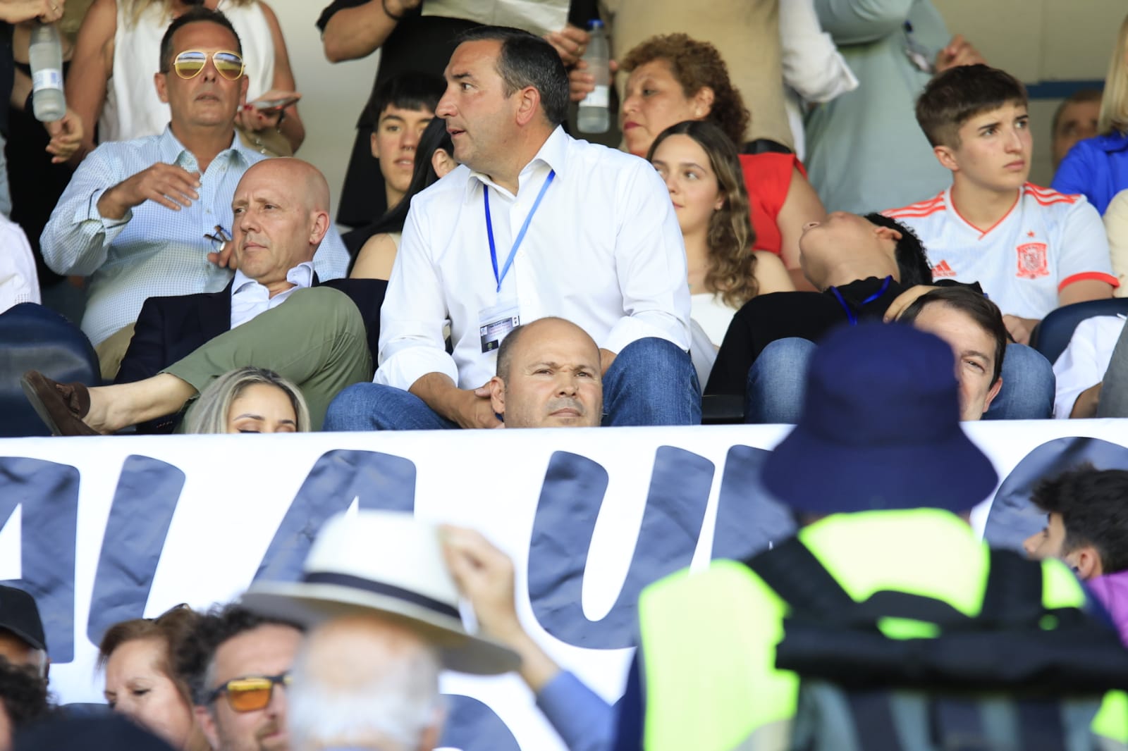 El palco del Helmántico, repleto