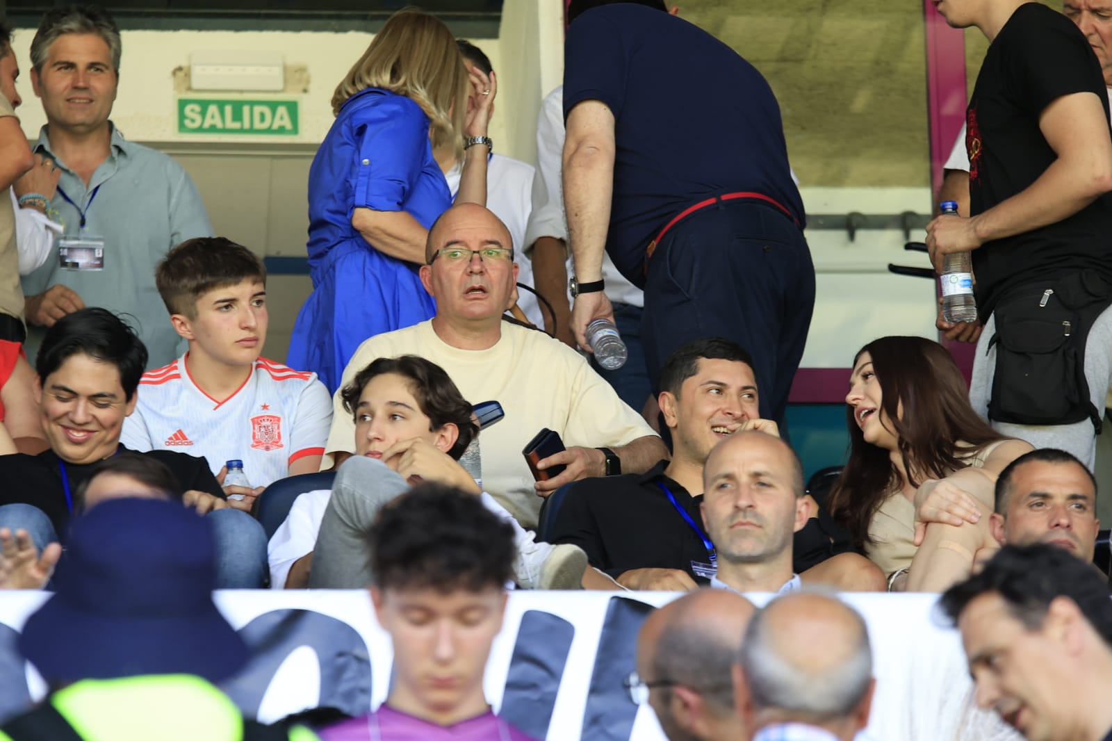 El palco del Helmántico, repleto