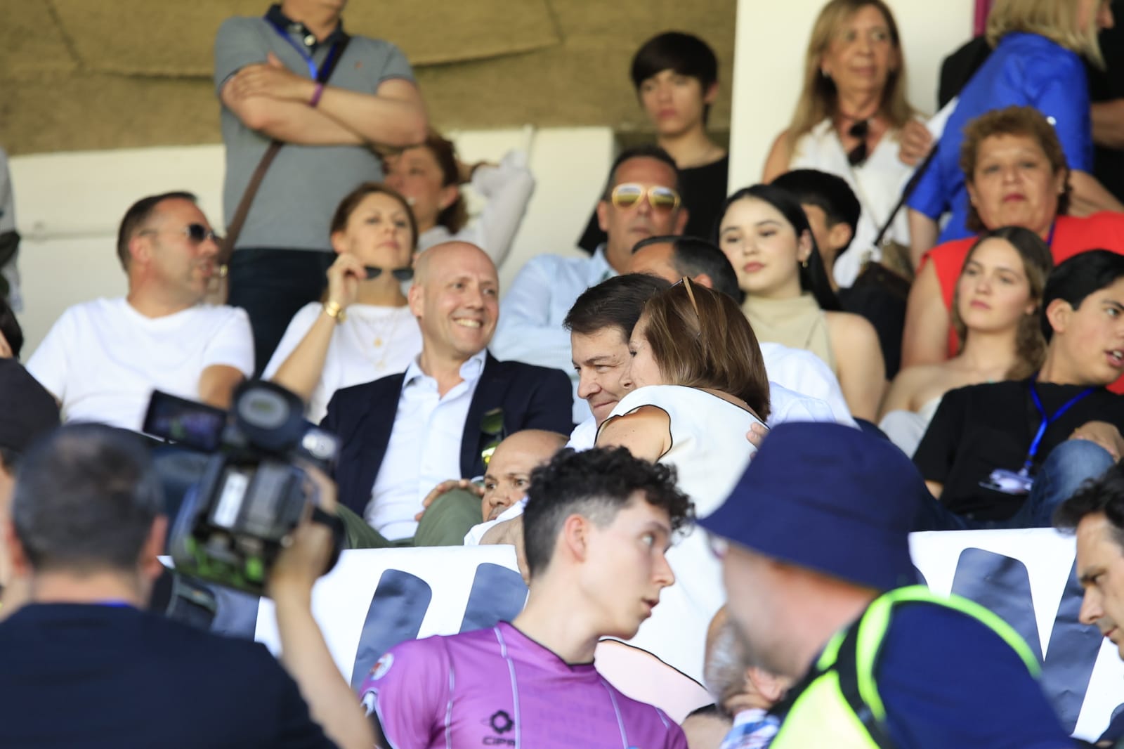 El palco del Helmántico, repleto