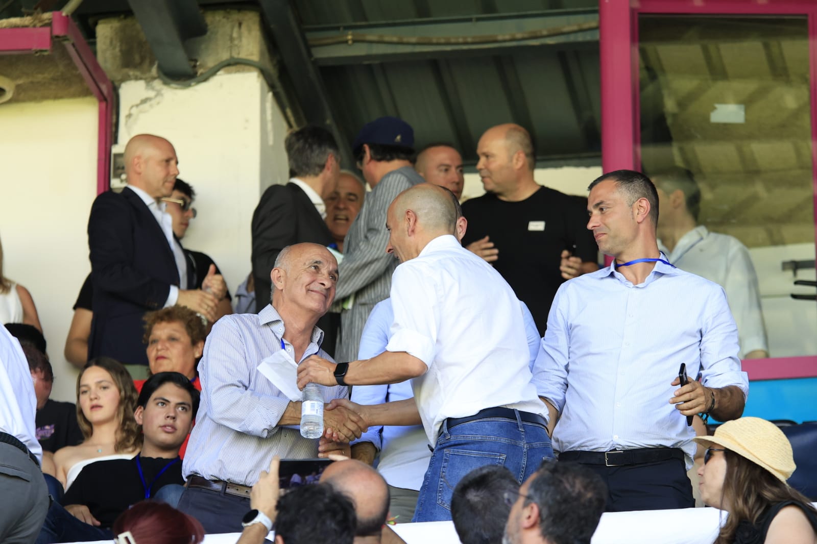 El palco del Helmántico, repleto