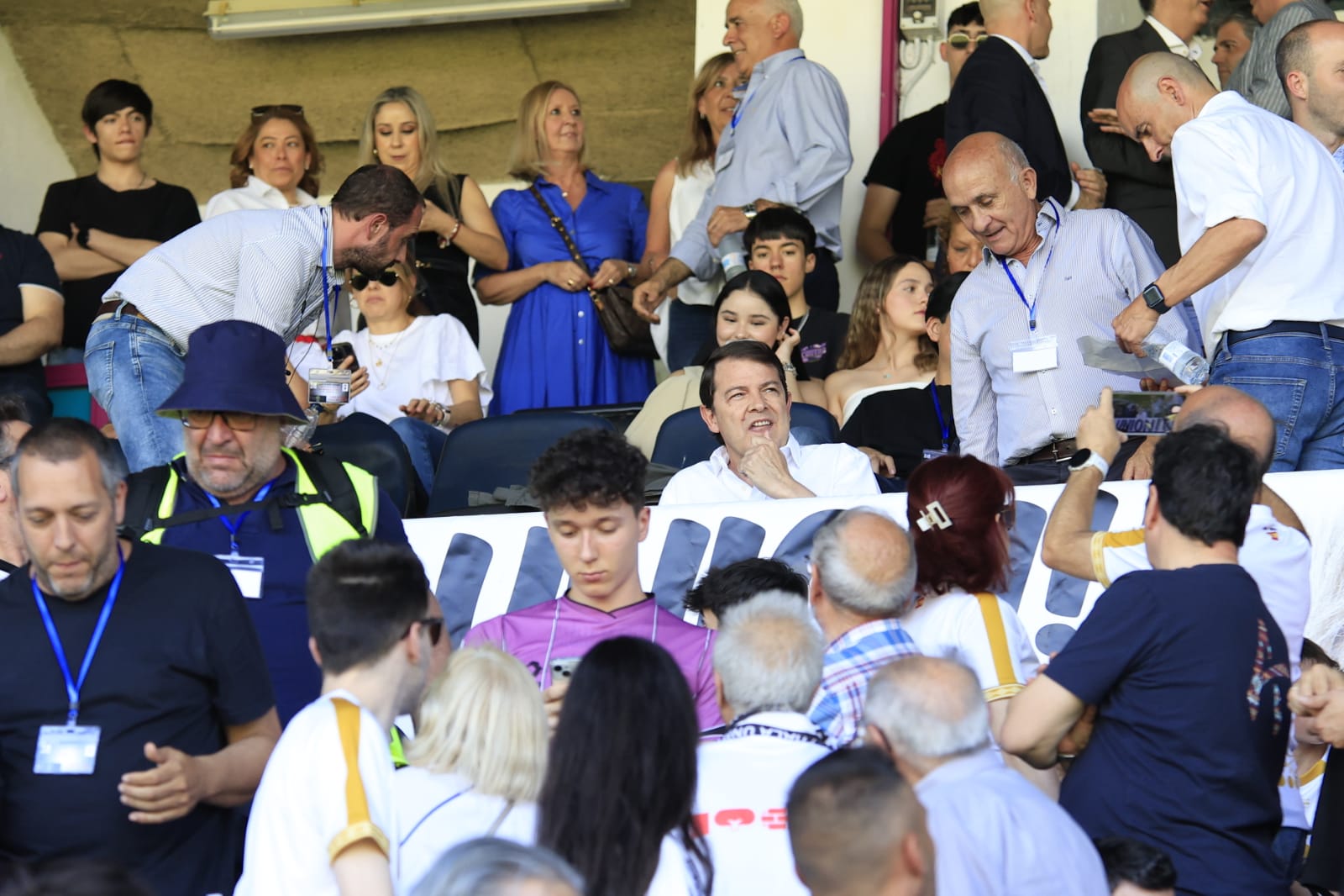 El palco del Helmántico, repleto