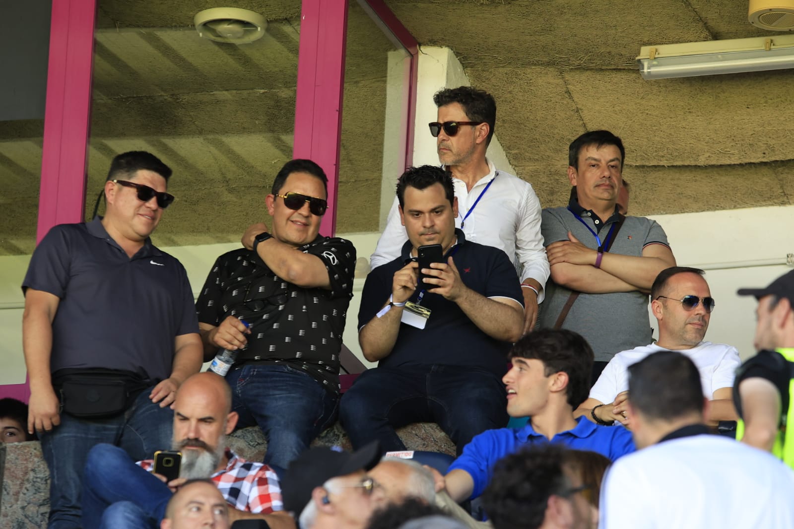 El palco del Helmántico, repleto