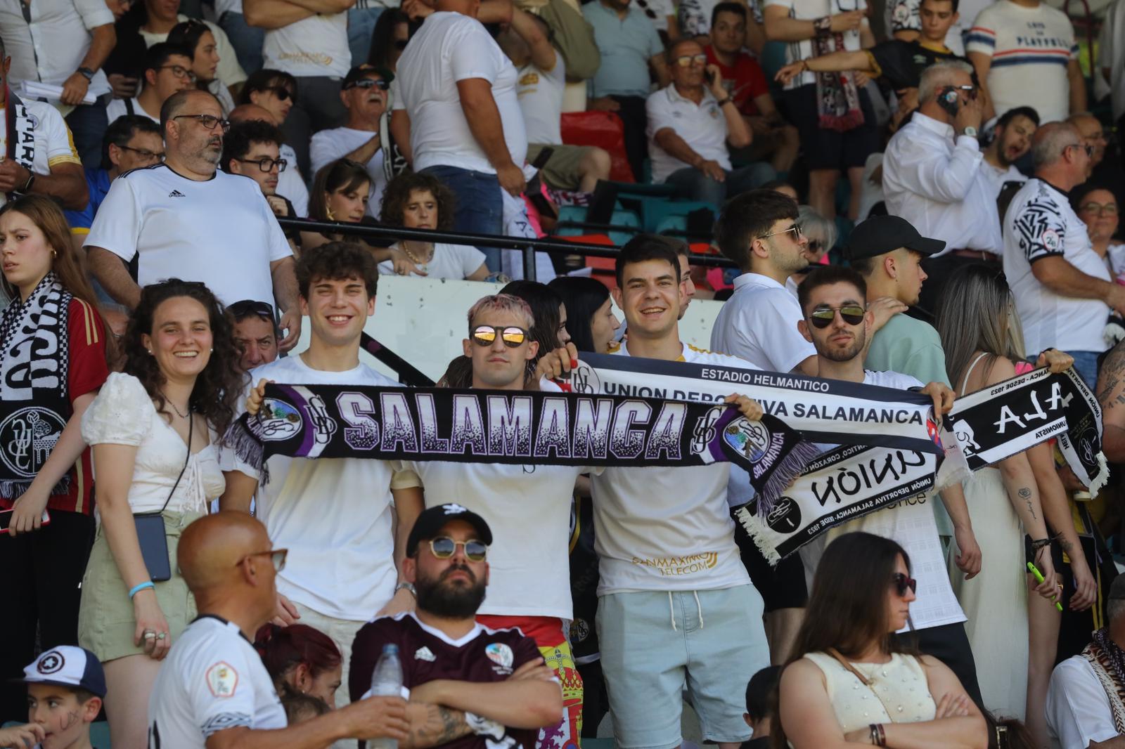 La grada del Helmántico, en la final por el ascenso a Segunda RFEF